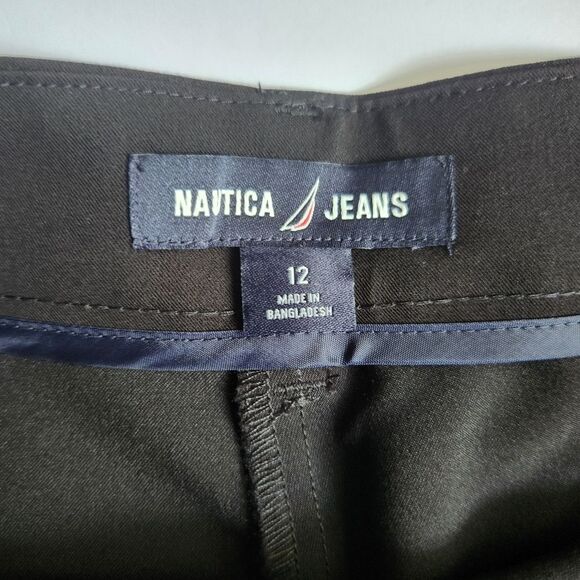 NAUTICA Women Black Shorts Dressy Casual With Pockets & Pleats Size 10 and 12 - Picture 9 of 15